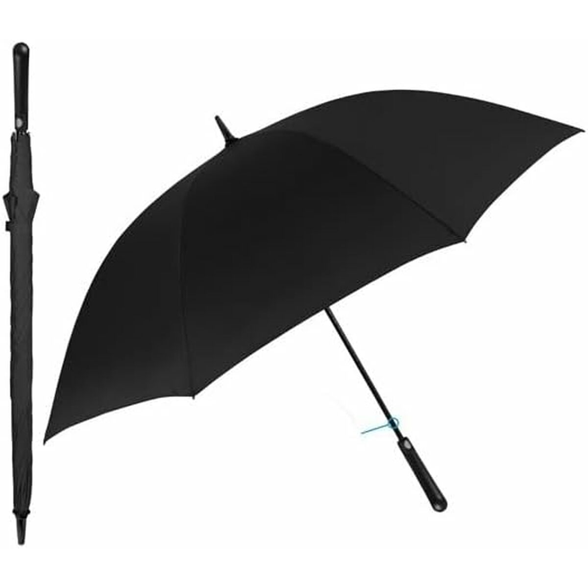 Läs mer om Paraply Perletti Golf XXL Svart Polyester Ø 132 cm