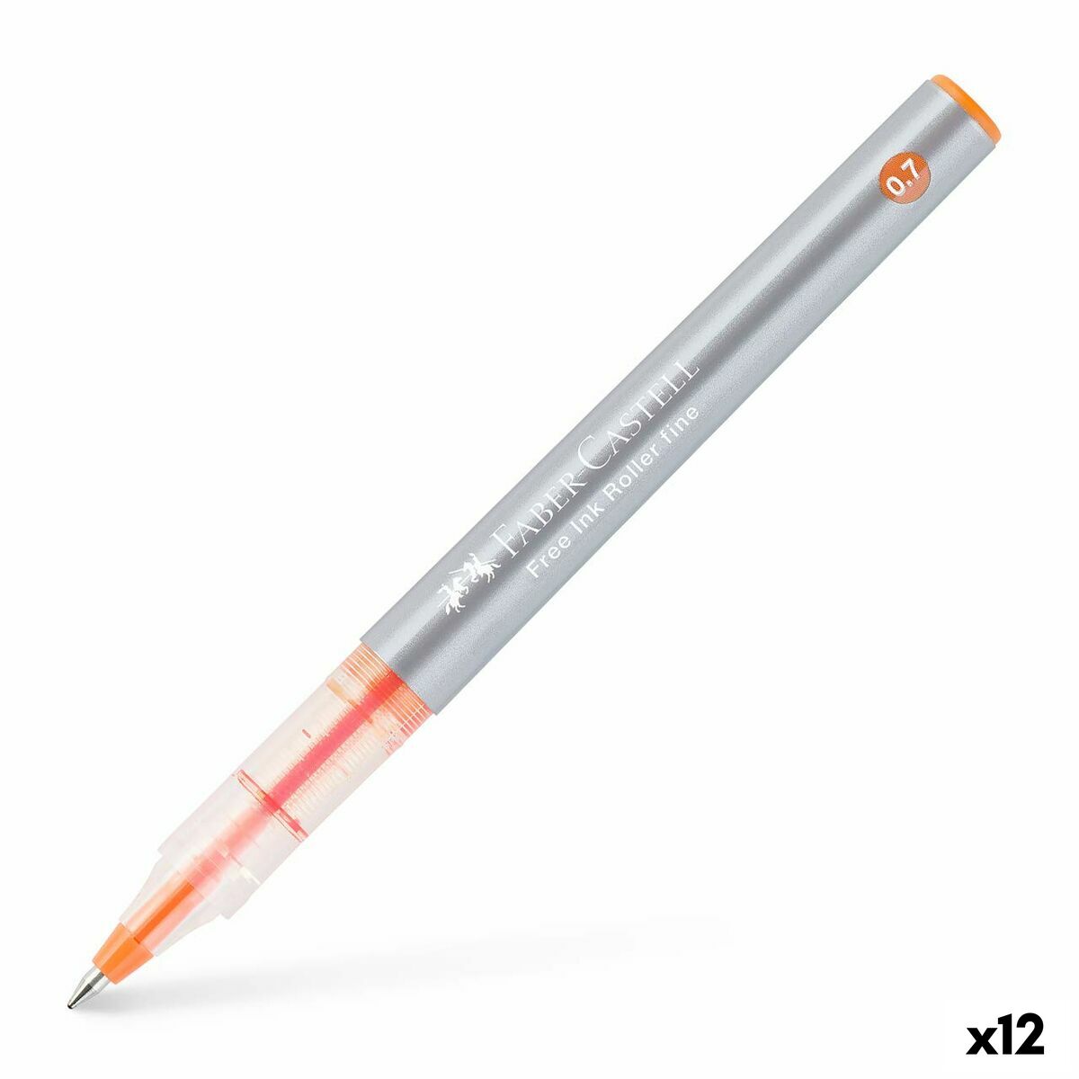 Läs mer om Penna för flytande bläck Faber-Castell Roller Free Ink Orange 0,7 mm