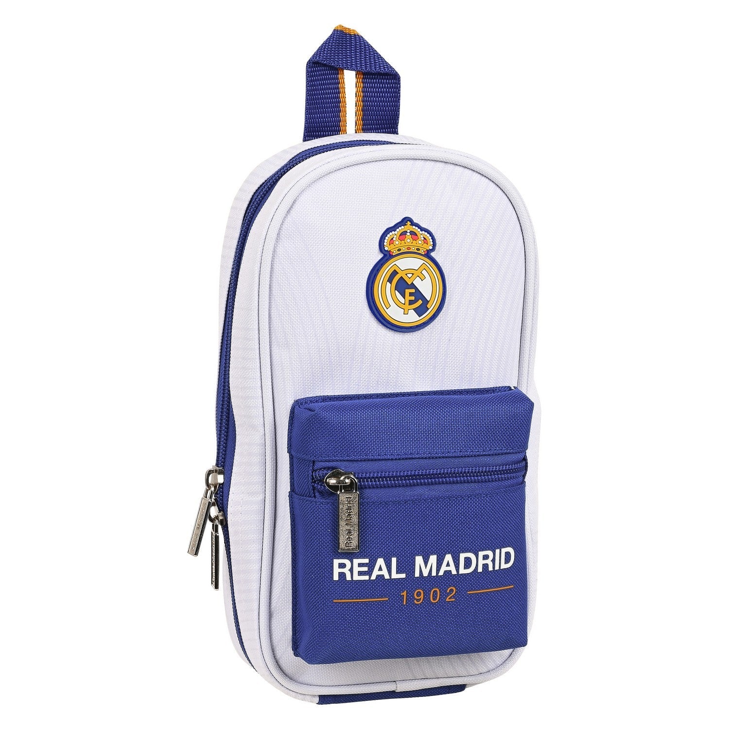 Läs mer om Pennfodral Ryggsäck Real Madrid C.F. 1 Blå Vit 12 x 23 x 5 cm