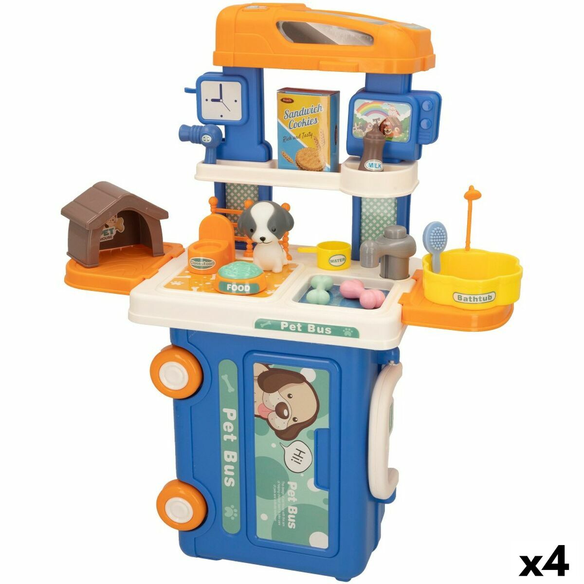 Playset GoGo Friends Buss 4 antal