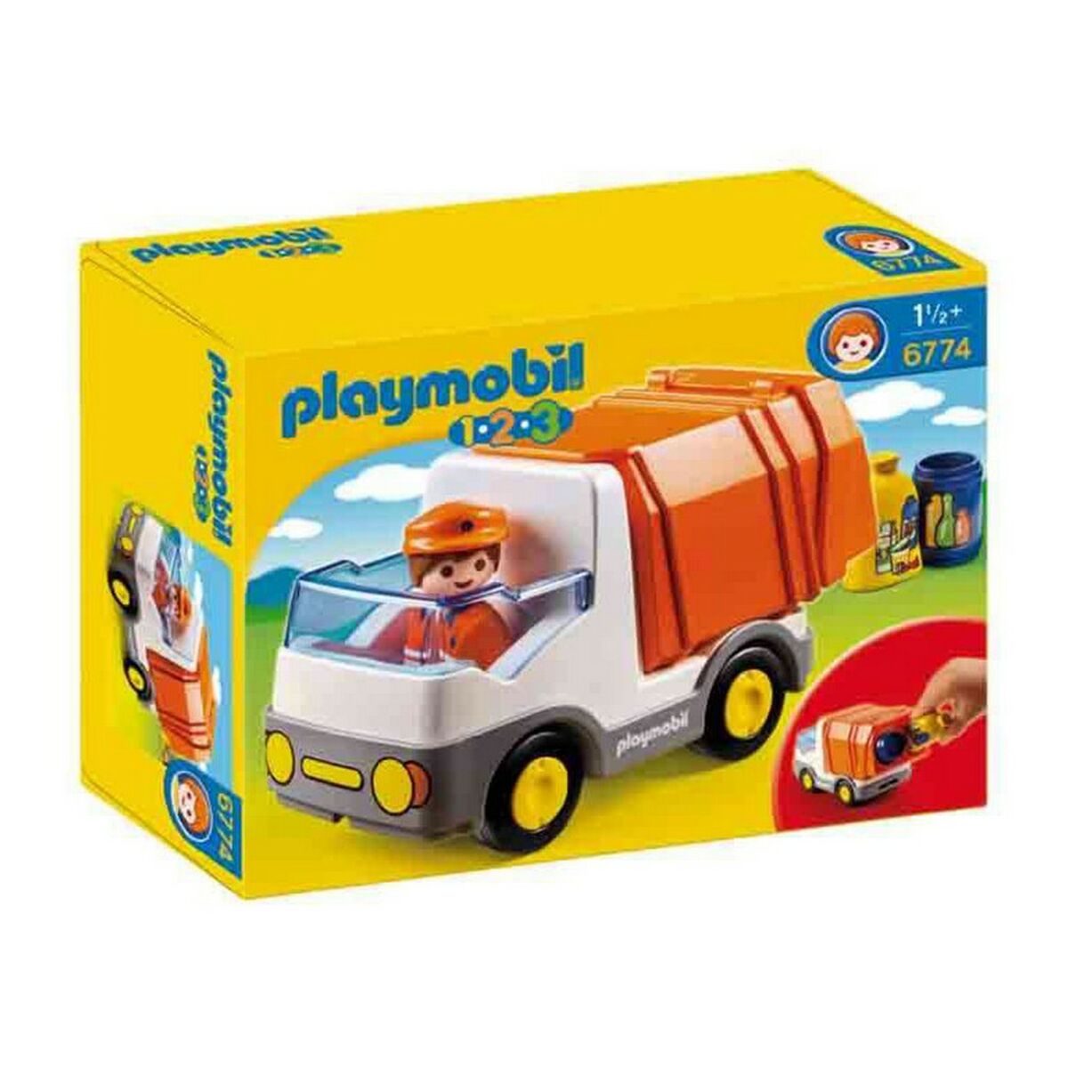 Läs mer om Playset Playmobil 1,2,3 Garbage Truck 6774