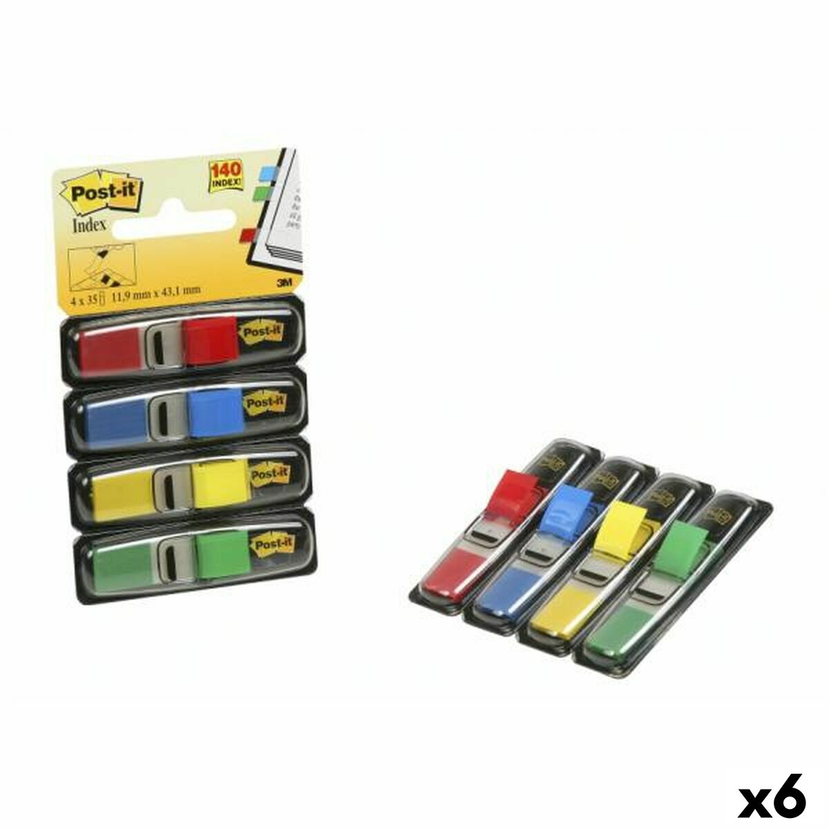 Läs mer om Post-it-set Post-it 683-4 Multicolour 12 x 43,1 mm