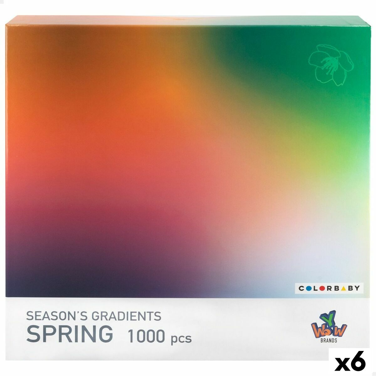 Läs mer om Pussel Colorbaby Seasons Gradients Spring 68 x 50 cm