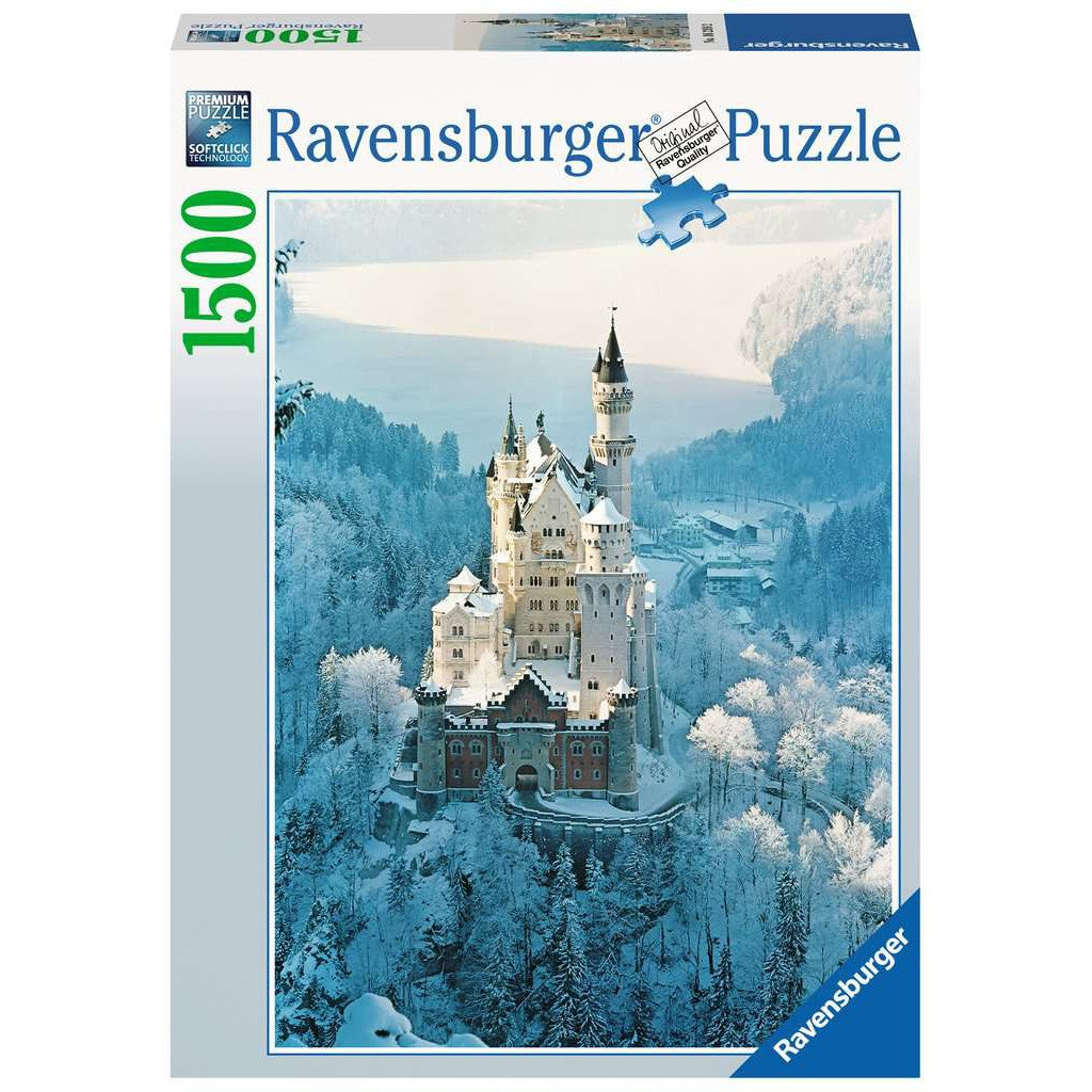 Läs mer om RAVENSBURGER PUSSEL Neuschwanstein Castle in Winter 1500 bitar
