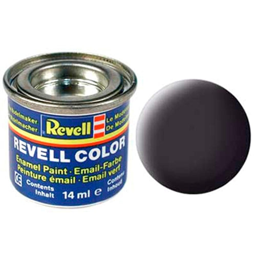 Revell 06 Tar Black, Mat 14MI  färg, farve, väri