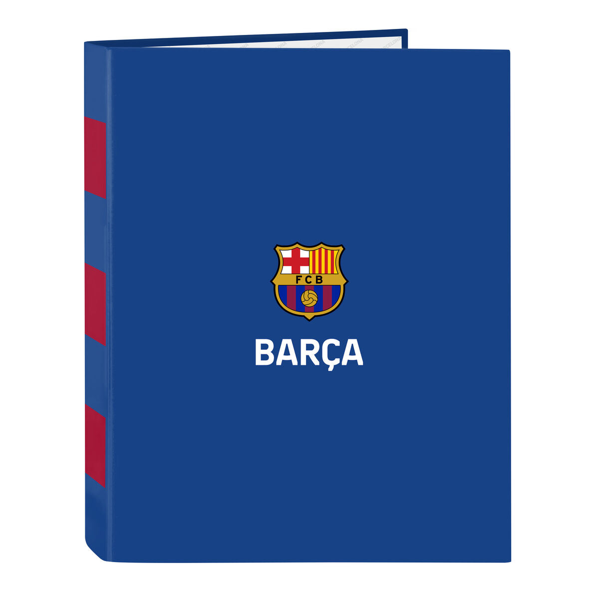 Läs mer om Ringpärm F.C. Barcelona Blå Rödbrun A4 26.5 x 33 x 4 cm