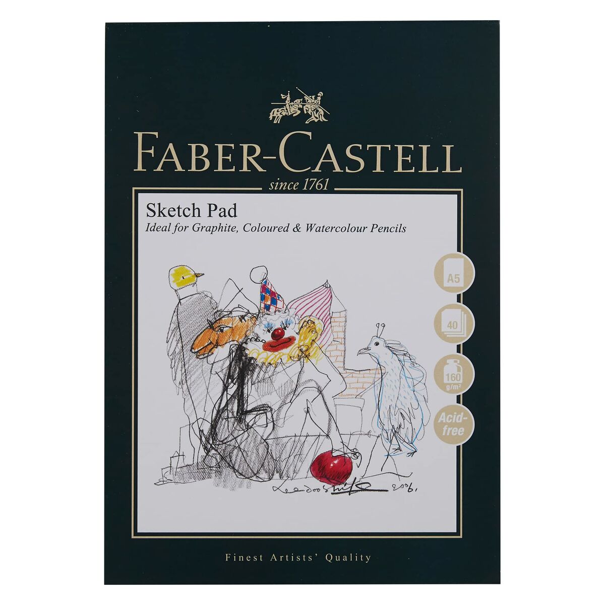 Läs mer om Ritblock Faber-Castell Vit Papper