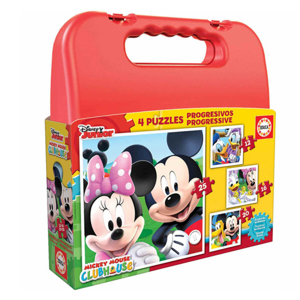 Läs mer om Set 4 pussel Disney Mickey Mouse Progressive Educa 16505