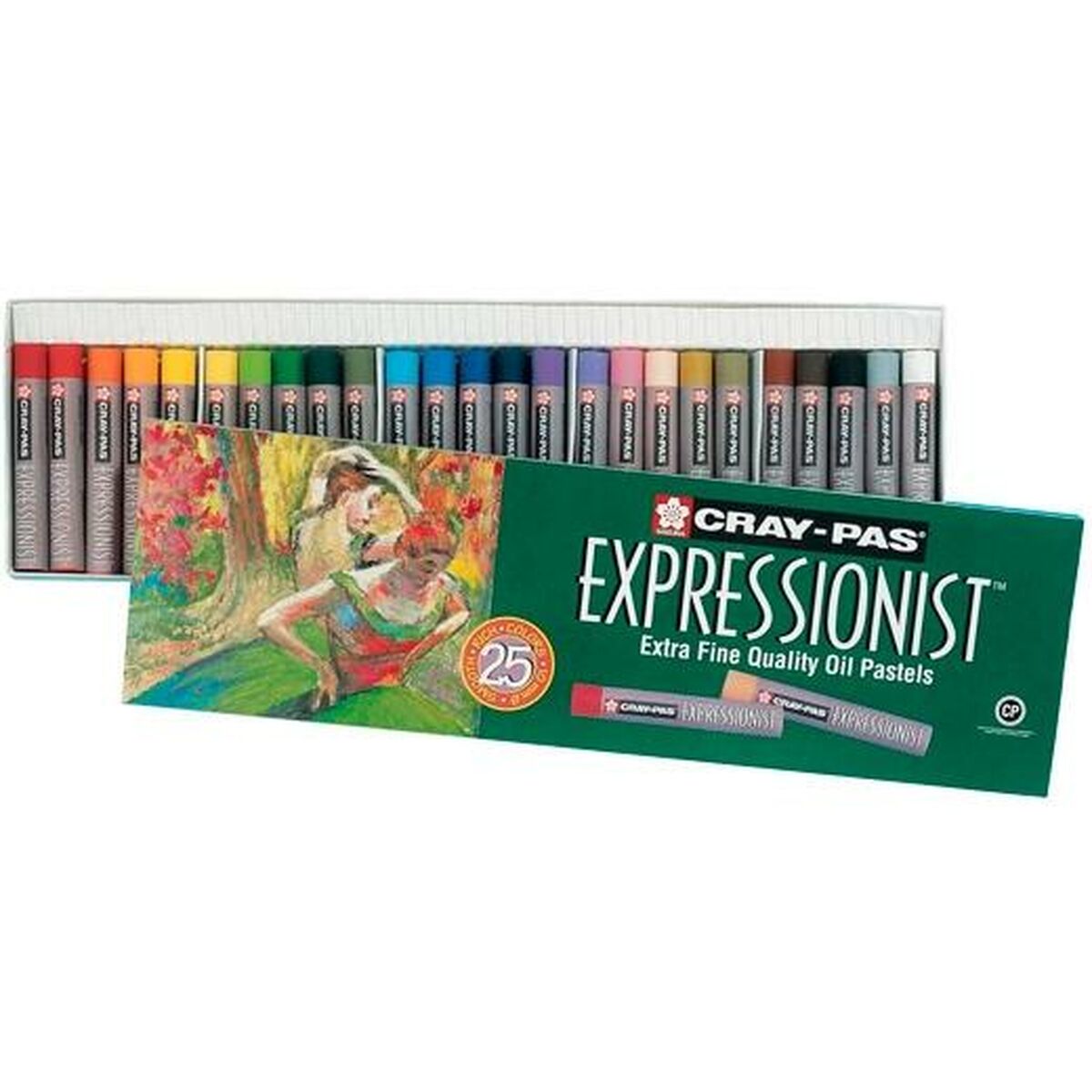 Set of soft pastel chalks Talens Sakura CRAY-PAS EXPRESSIONIST 25 Delar Multicolour