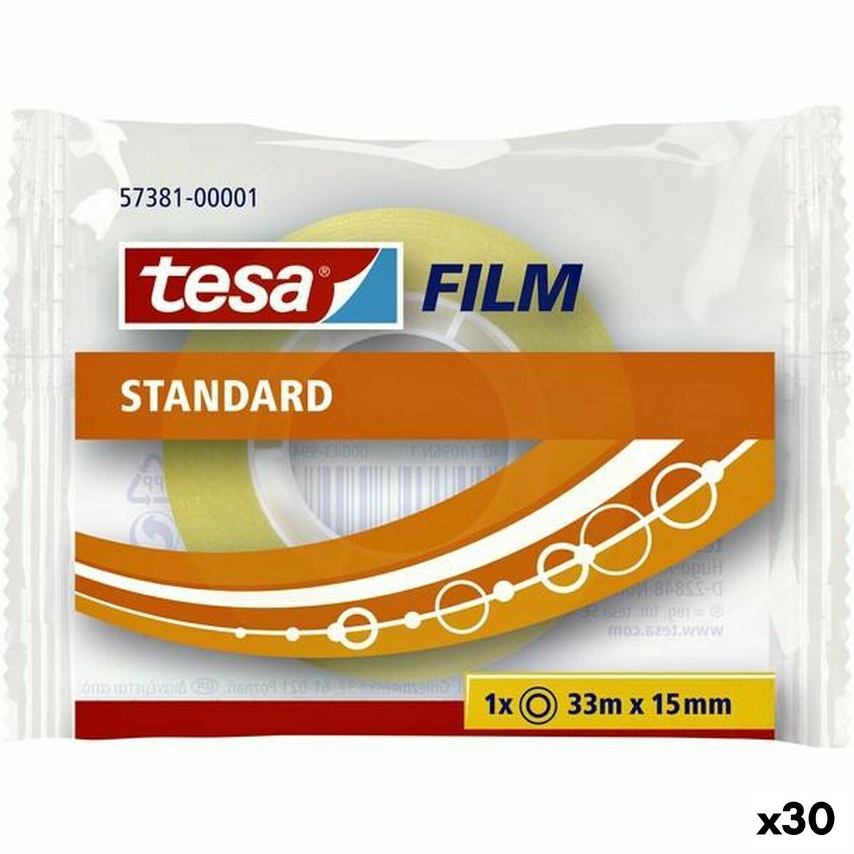 Läs mer om Självhäftande band TESA 15 mm 33 m Transparent