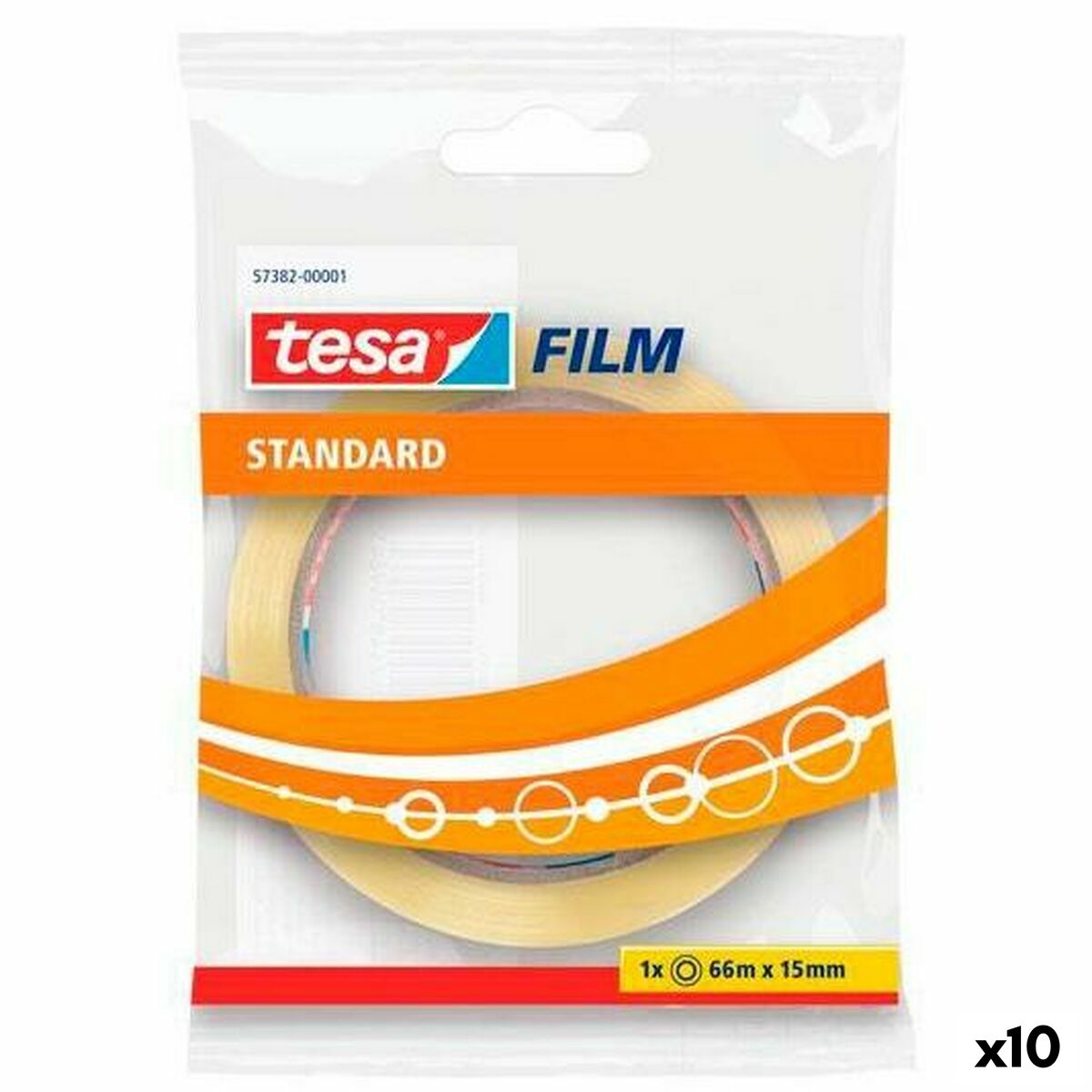 Läs mer om Självhäftande band TESA Standard 66 m 15 mm Transparent