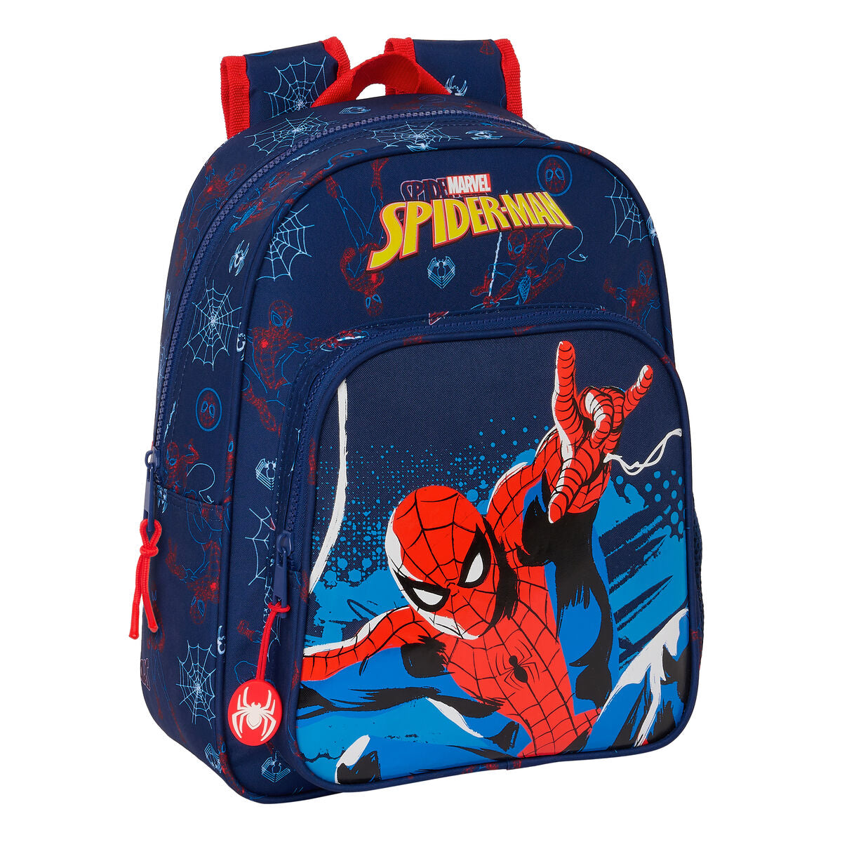 Läs mer om Skolryggsäck Spider-Man Neon Marinblå 27 x 33 x 10 cm