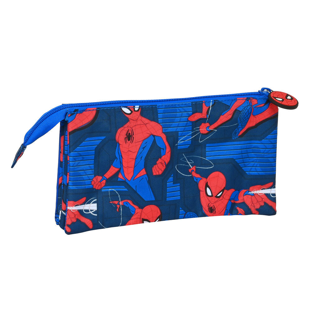 Läs mer om Skolväska Spiderman Great power 22 x 12 x 3 cm Blå Röd