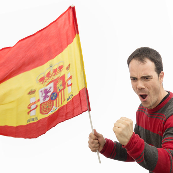 Läs mer om Spanska Flaggan med Stång 60 x 90 cm