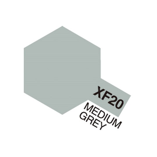 Läs mer om TAMIYA Akryl Mini XF-20 Medium Grå 81720