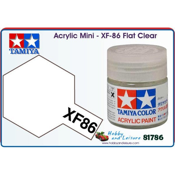 Läs mer om TAMIYA Akryl Mini XF-86 Platt Clear 81786