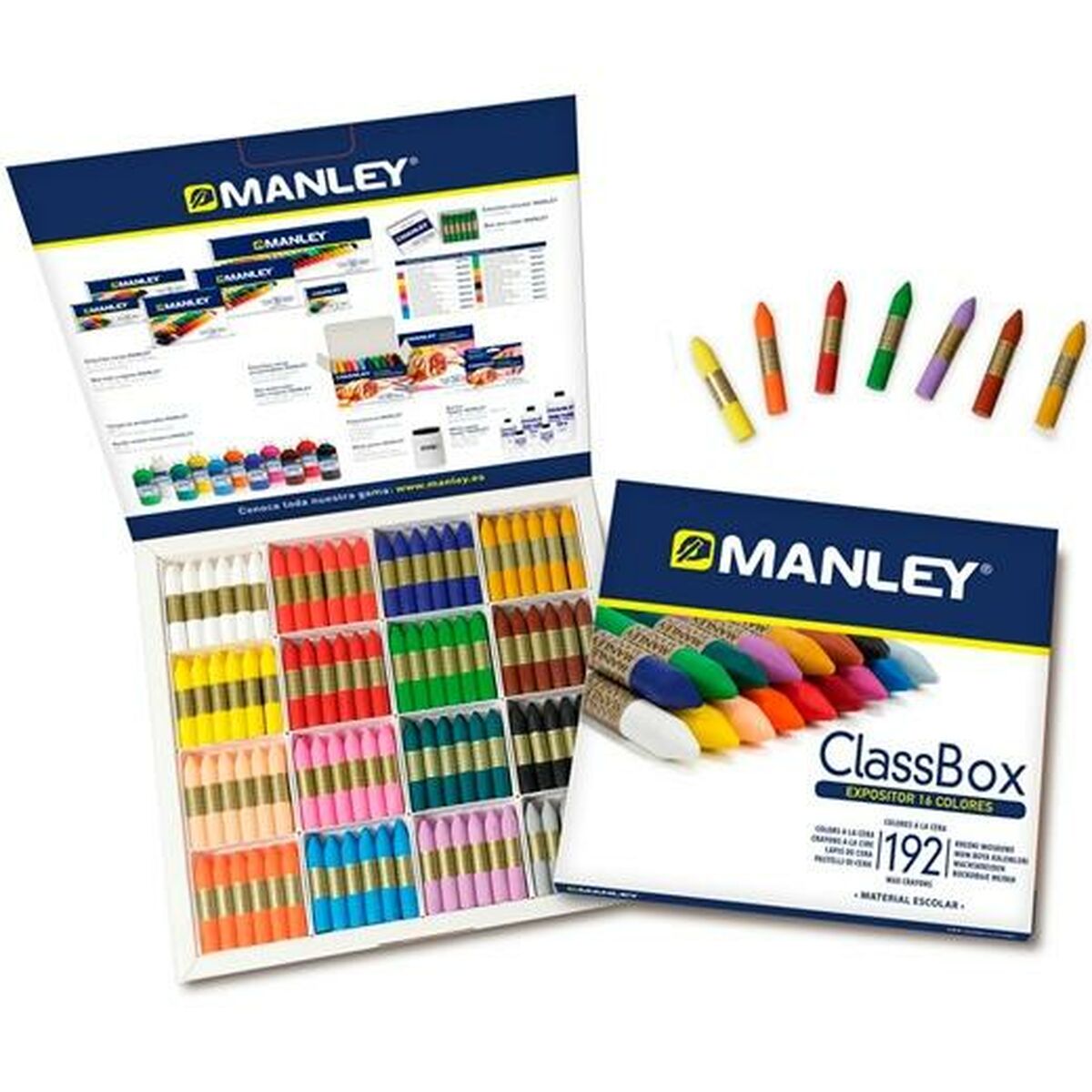Läs mer om Tjocka färgpennor Manley ClassBox 192 Delar Multicolour