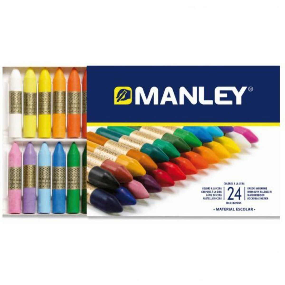 Läs mer om Tjocka färgpennor Manley MNC00066/124 24 Delar