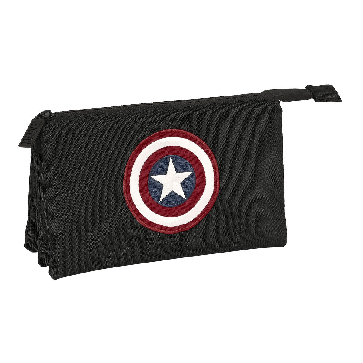 Läs mer om Tredubbel Carry-all Capitán América Svart