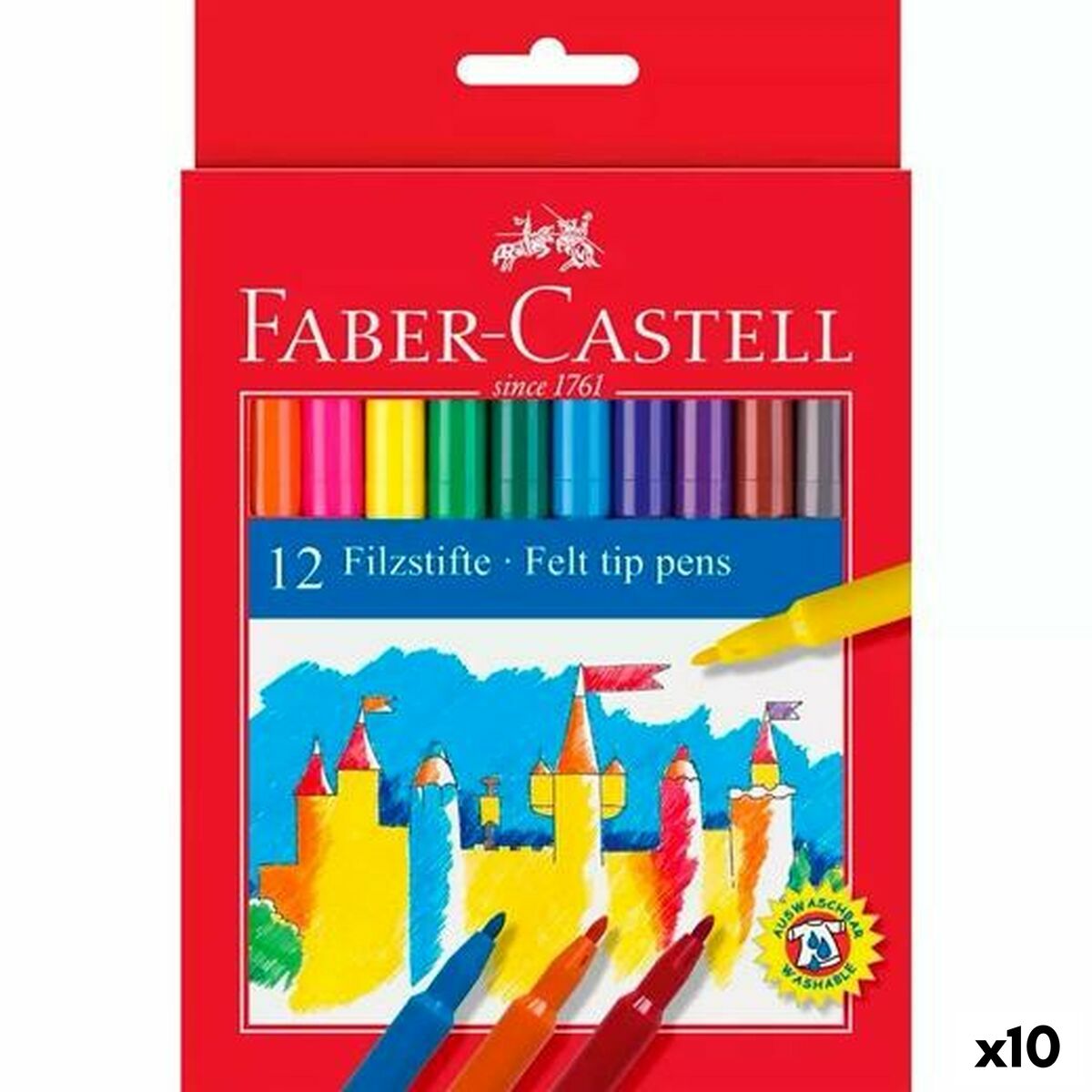 Läs mer om Tuschpennor Faber-Castell Multicolour