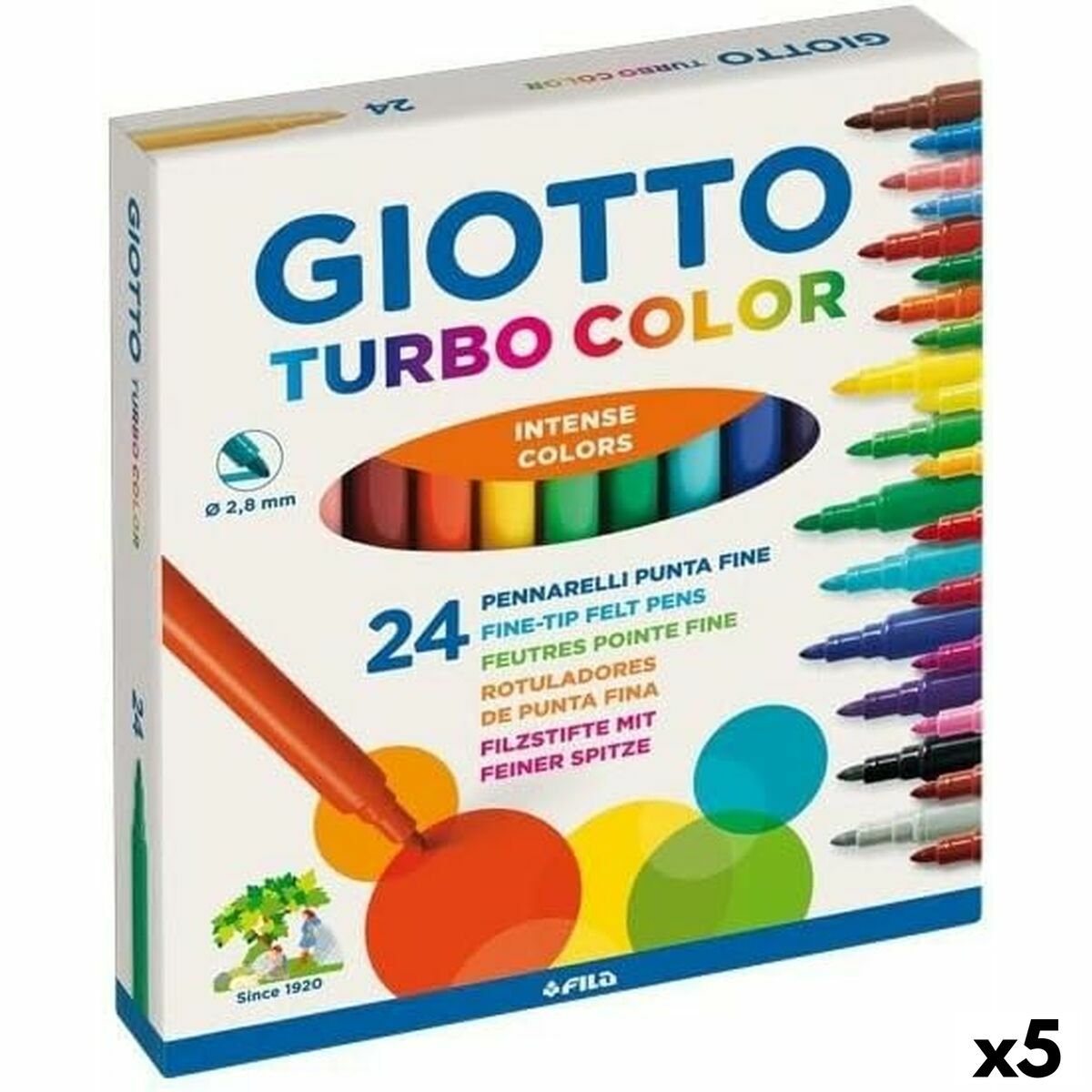 Läs mer om Tuschpennor Giotto Turbo Color Multicolour