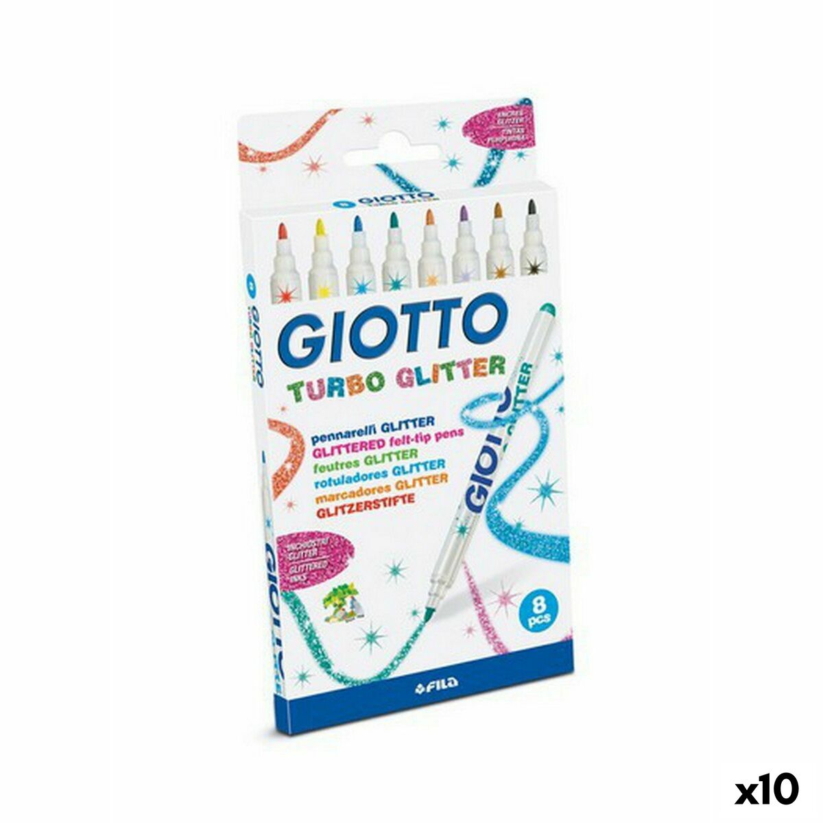 Läs mer om Tuschpennor Giotto Turbo Glitter Multicolour