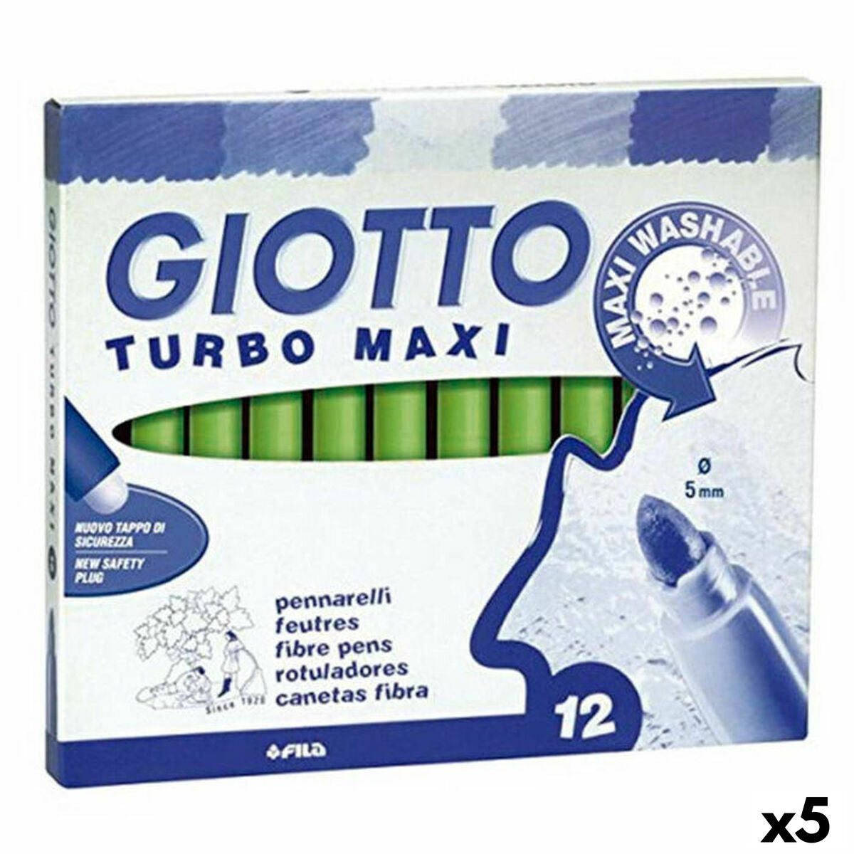 Läs mer om Tuschpennor Giotto Turbo Maxi Ljusgrön