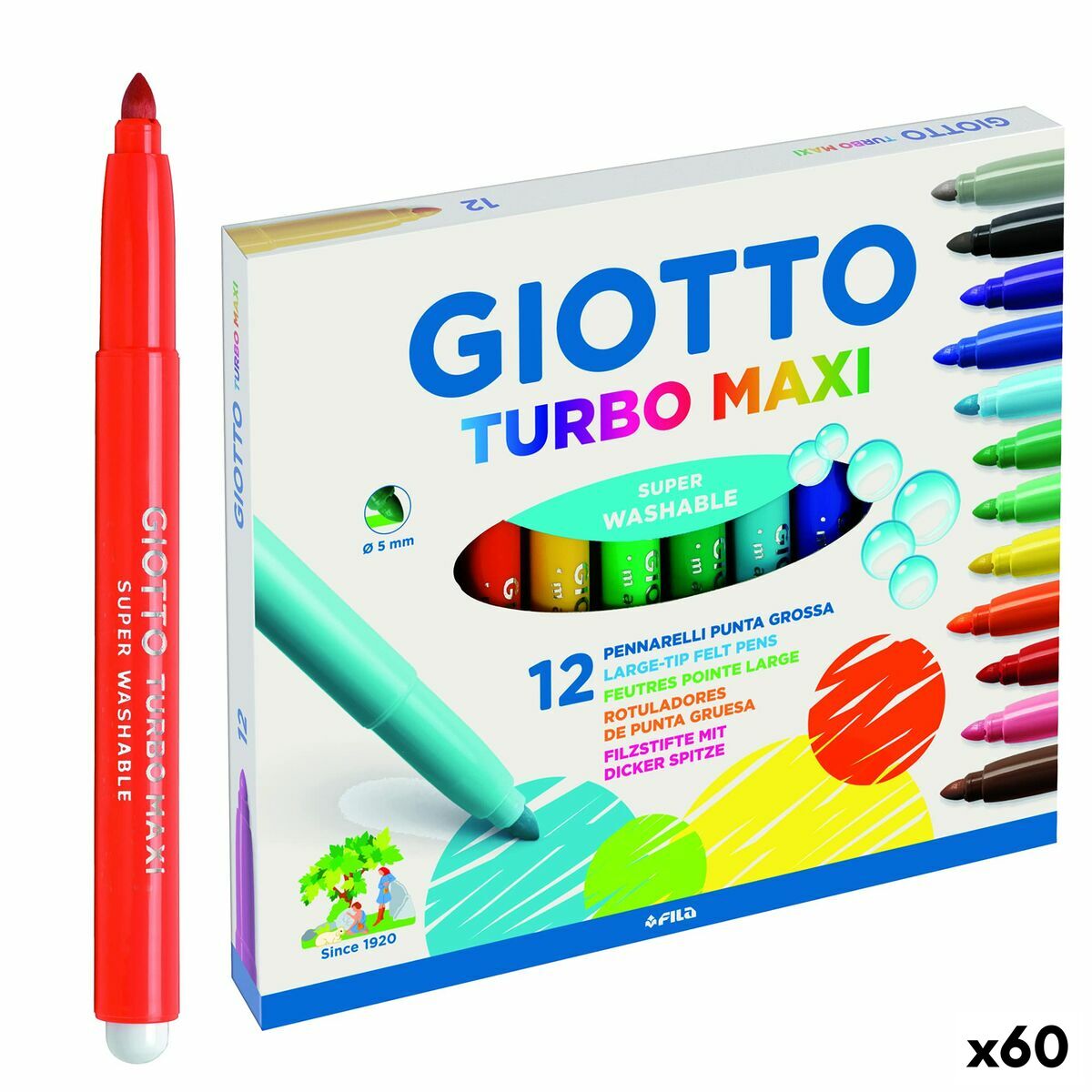 Läs mer om Tuschpennor Giotto Turbo Maxi Multicolour