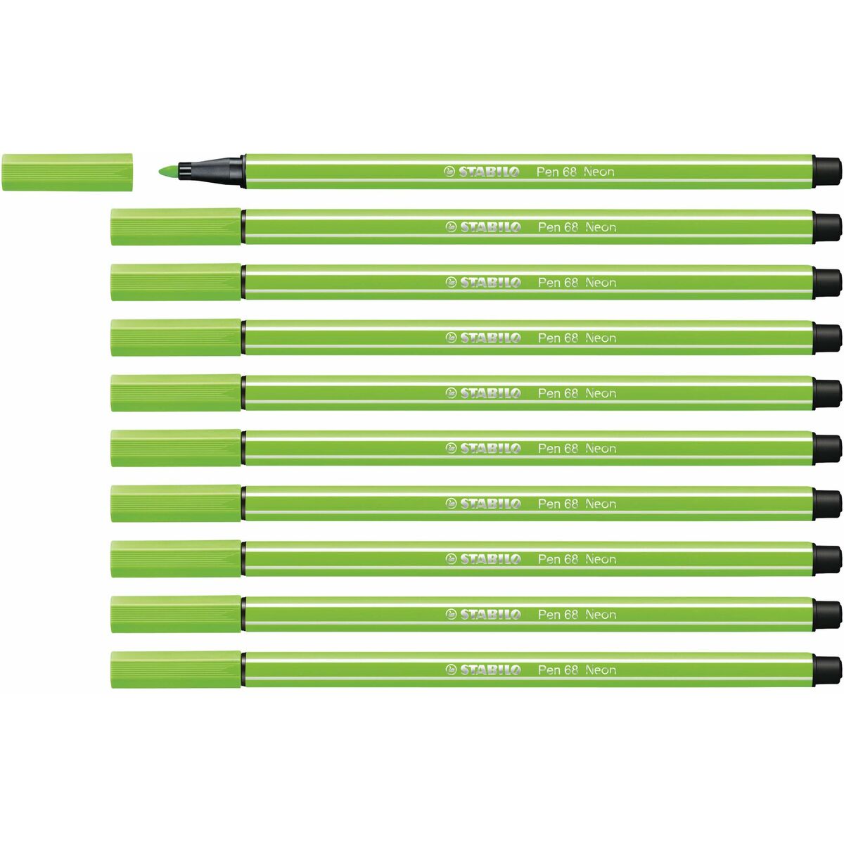 Läs mer om Tuschpennor Stabilo Pen 68 Fluorescerande Grön