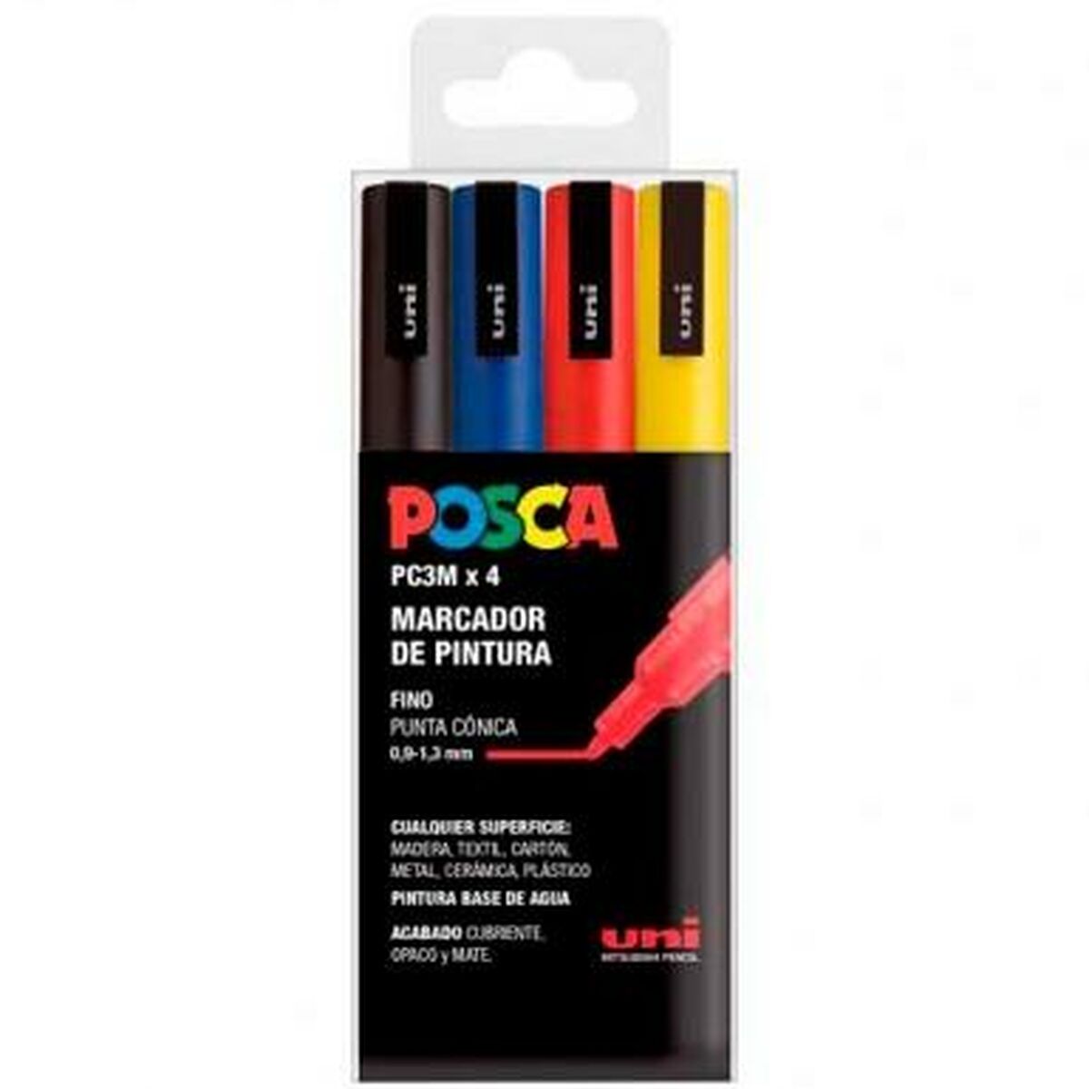 Läs mer om Uppsättning av markörer POSCA PC-3M Multicolour