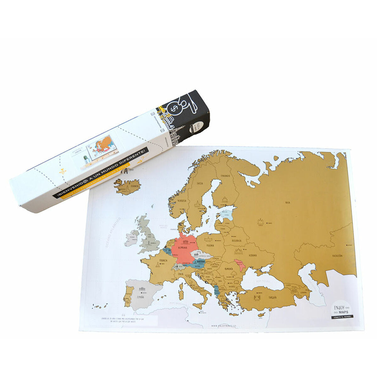 Läs mer om Världskarta Europe 65 x 45 cm