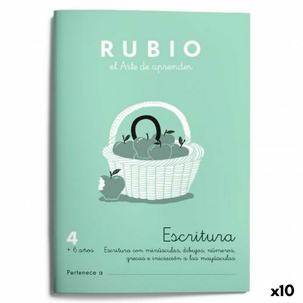 Läs mer om Writing and calligraphy notebook Rubio Nº 4 A5 spanska 20 Blad