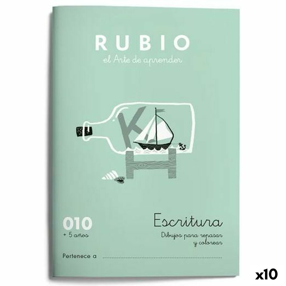 Writing and calligraphy notebook Rubio Nº10 A5 spanska 20 Blad