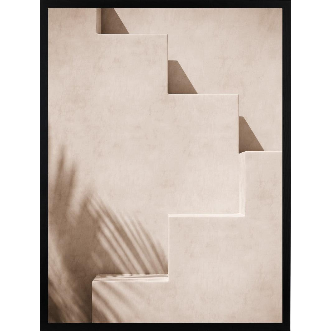 Beige Staircase Poster 50x70 cm
