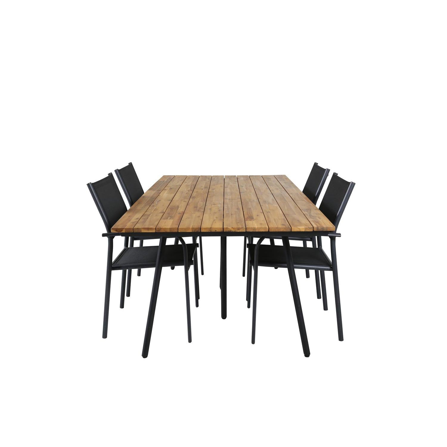 CHAN SANTORINI Matbord 200x100 cm + 4 stolar | Utemöbler