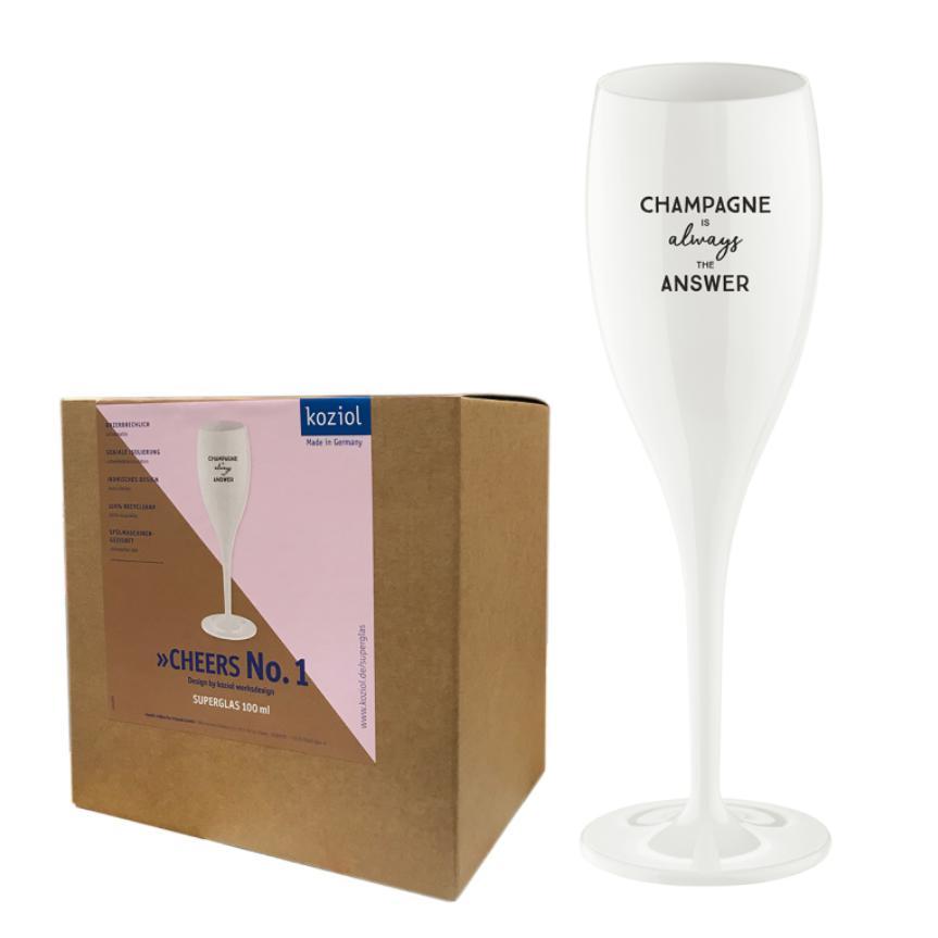 Läs mer om CHEERS Champagneglas - Champagne is the answer - 6-pack