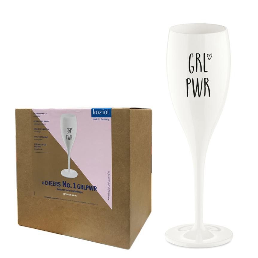 Läs mer om CHEERS Champagneglas - Grl pwr - 6-pack