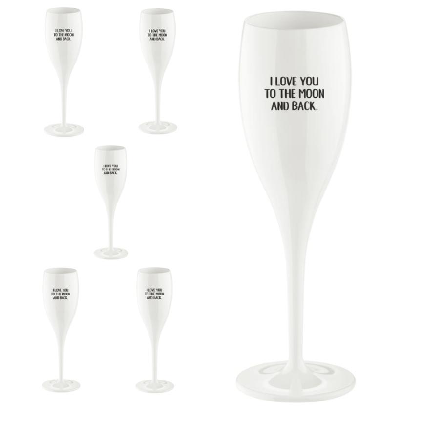 Läs mer om CHEERS Champagneglas - Love you to the moon - 6-pack