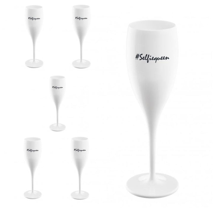 CHEERS Champagneglas – Selfiequeen – 6-pack