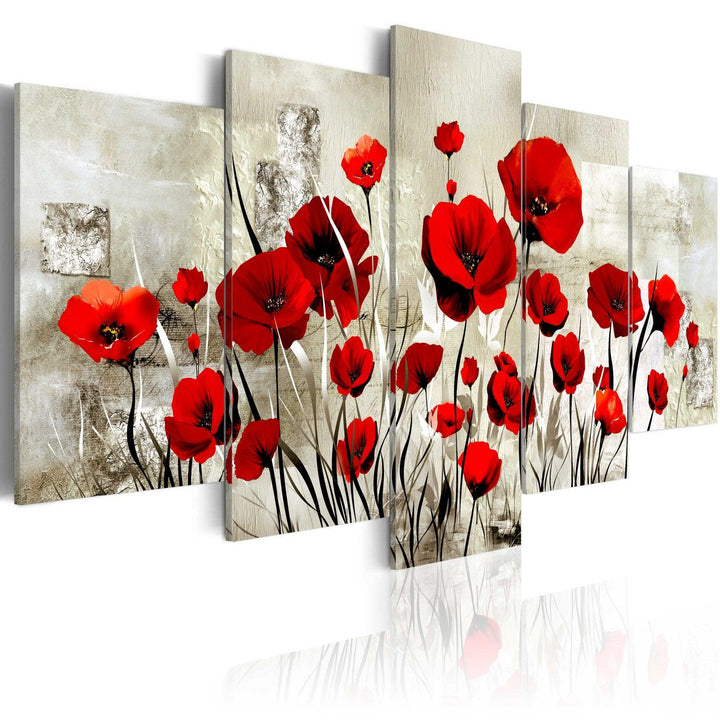 Canvas Tavla – Scarlet Field – 100×50