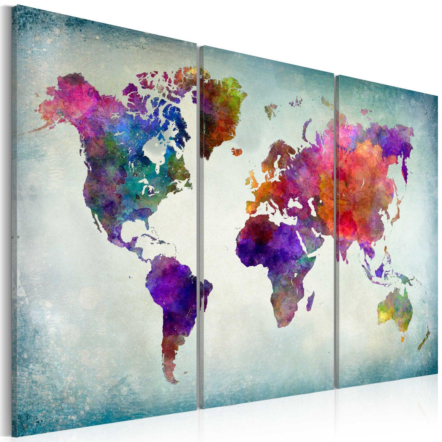 Läs mer om Canvas Tavla - World in Colors - 120x80