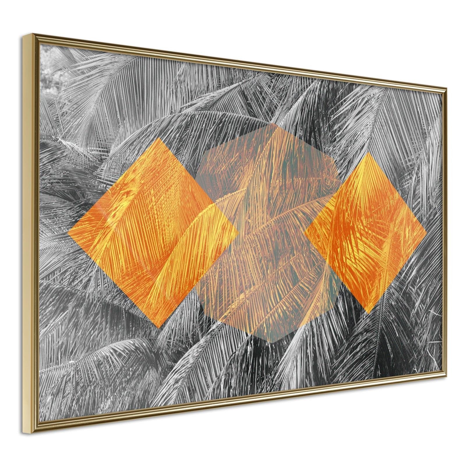 Inramad Poster / Tavla - Agent Orange - 45x30 Guldram