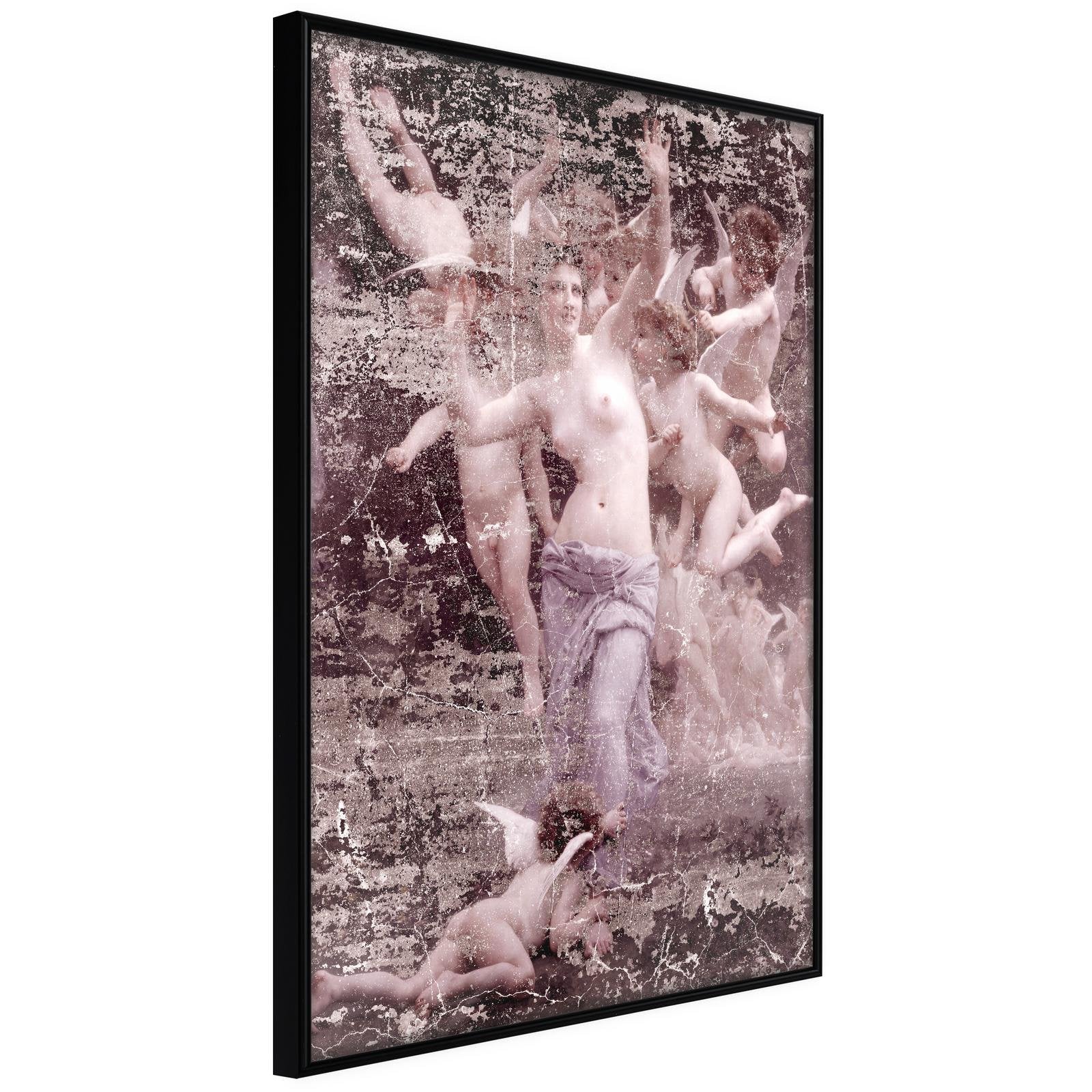 Inramad Poster / Tavla - Angels in Love - 20x30 Svart ram