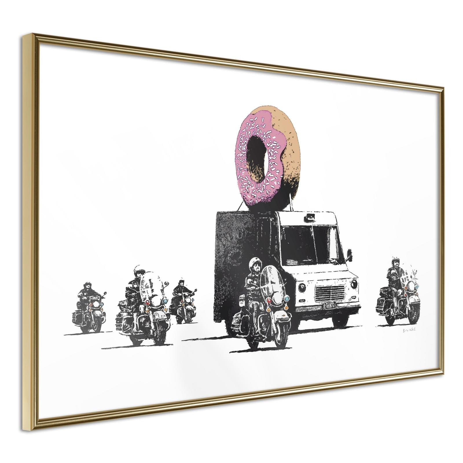 Läs mer om Inramad Poster / Tavla - Banksy: Donuts