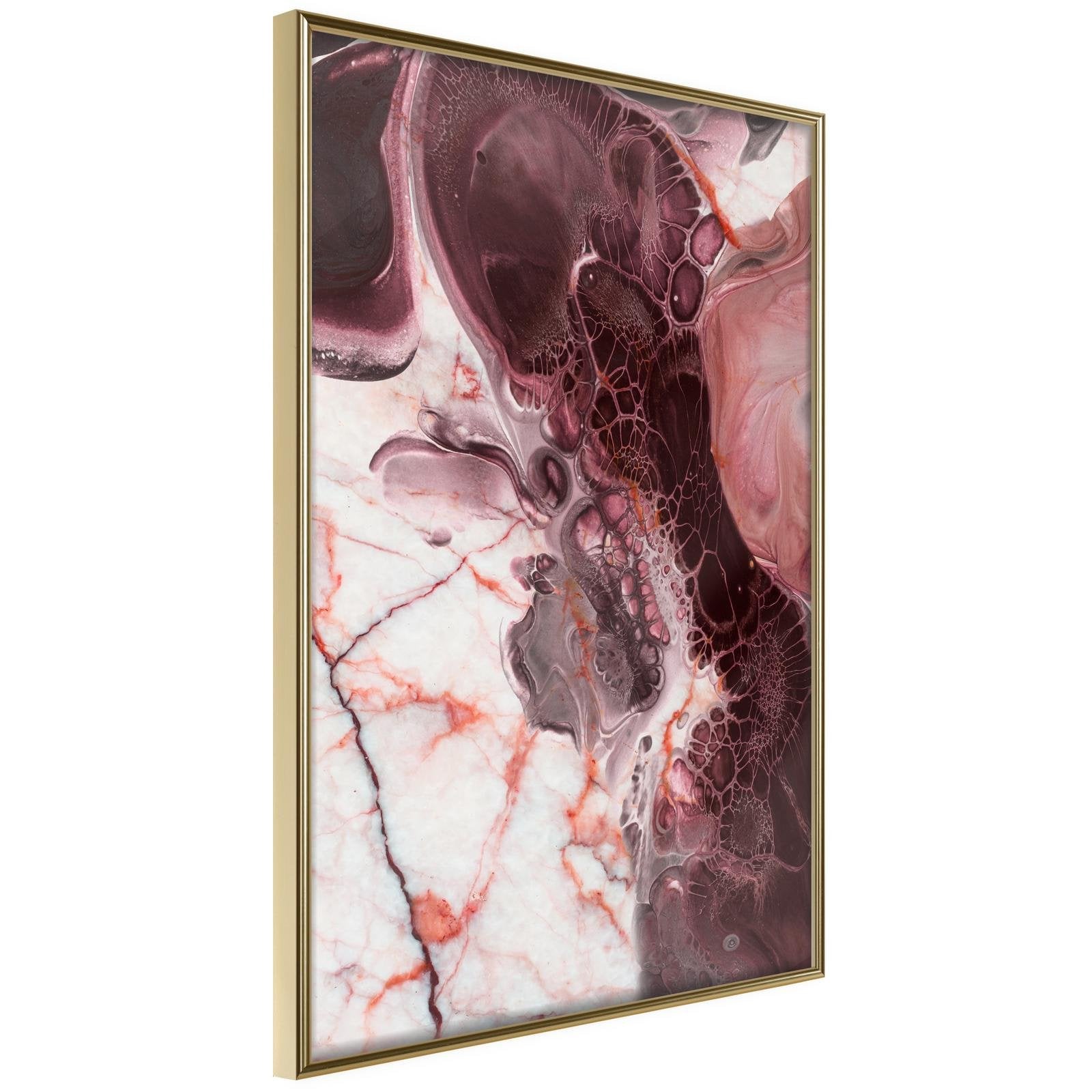 Inramad Poster / Tavla - Beauty Enchanted in Marble - 20x30 Guldram