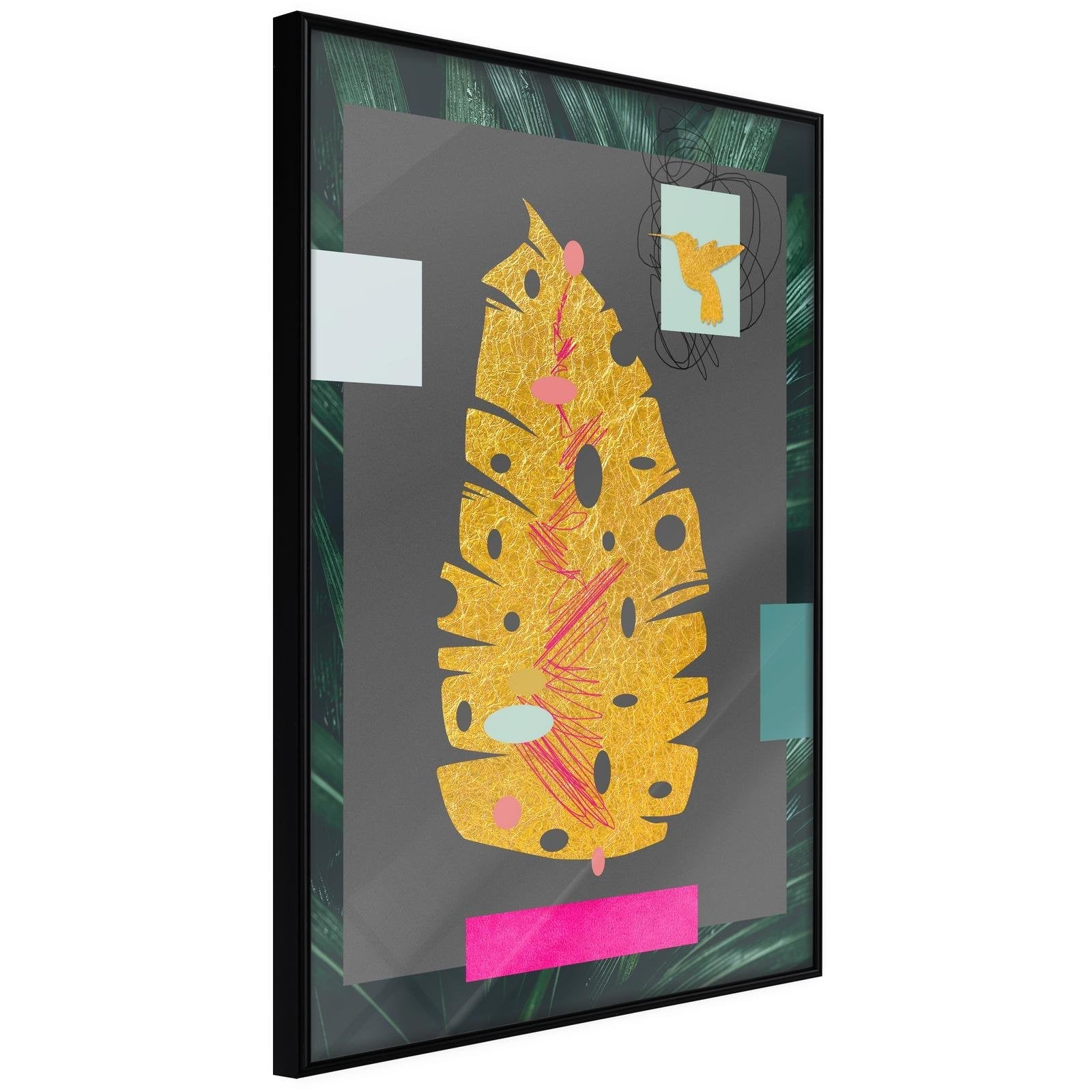 Läs mer om Inramad Poster / Tavla - Botanical Treasure - 20x30 Svart ram