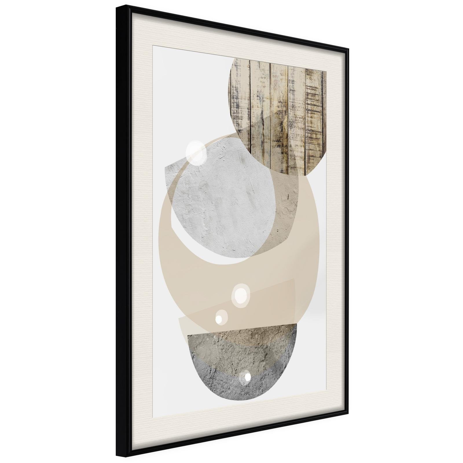 Inramad Poster / Tavla - Bowls Collection - 40x60 Svart ram med passepartout