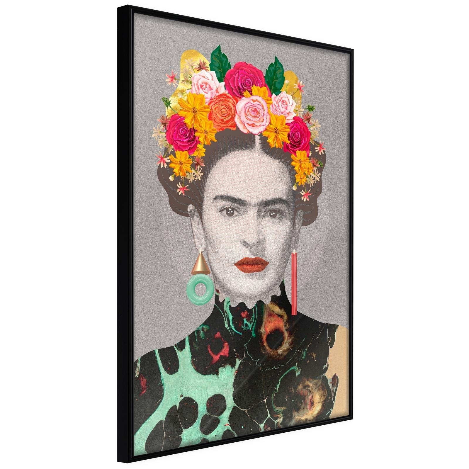 Läs mer om Inramad Poster / Tavla - Charismatic Frida - 30x45 Svart ram