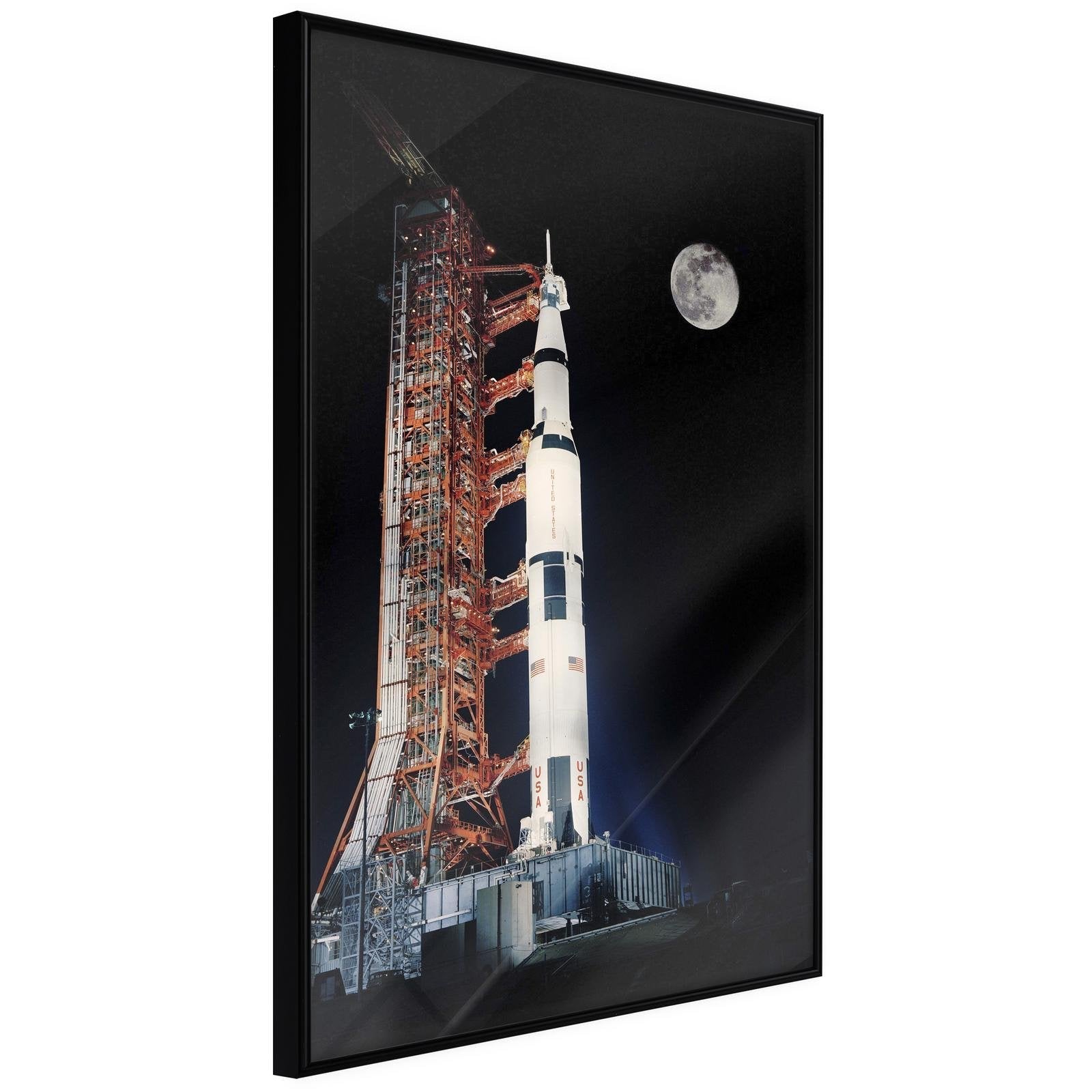 Inramad Poster / Tavla - Cosmodrome - 20x30 Svart ram