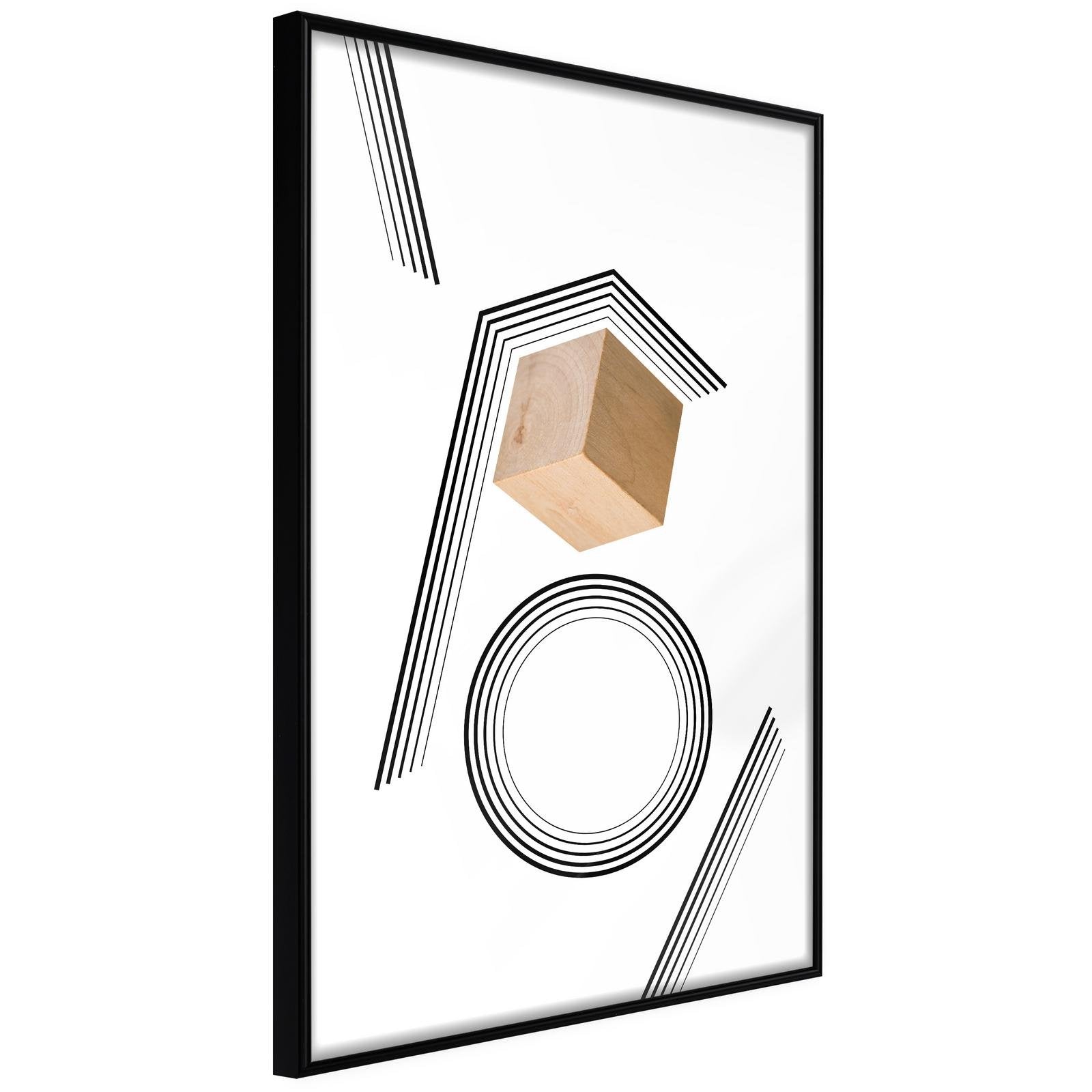 Läs mer om Inramad Poster / Tavla - Cube in a Trap - 20x30 Svart ram